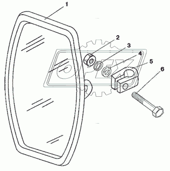 Зеркало заднего вида боковое