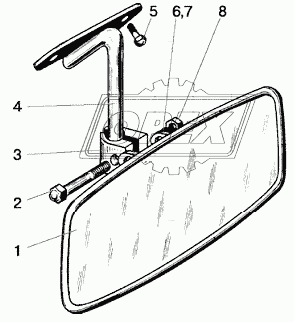 Зеркало заднего вида внутреннее