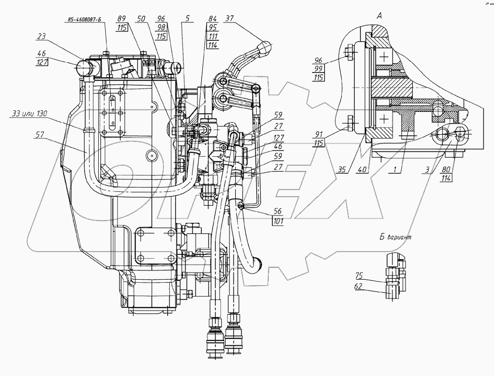 Корпус гидросистемы Р1221-4600015