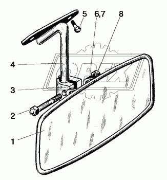 Зеркало заднего вида внутреннее