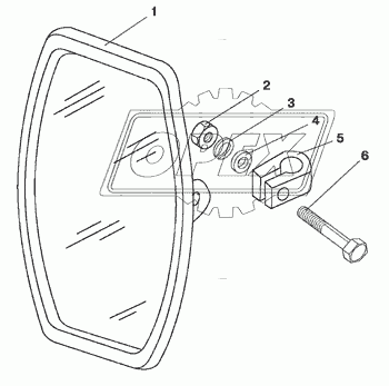 Зеркало заднего вида боковое