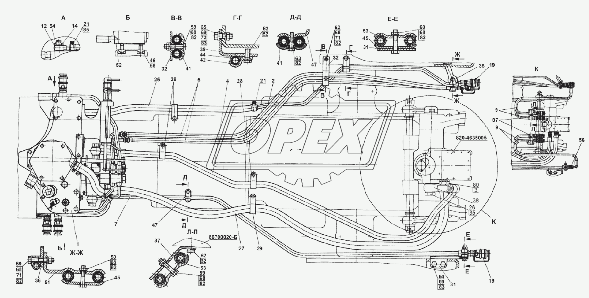 Гидросистема М1221-4600010