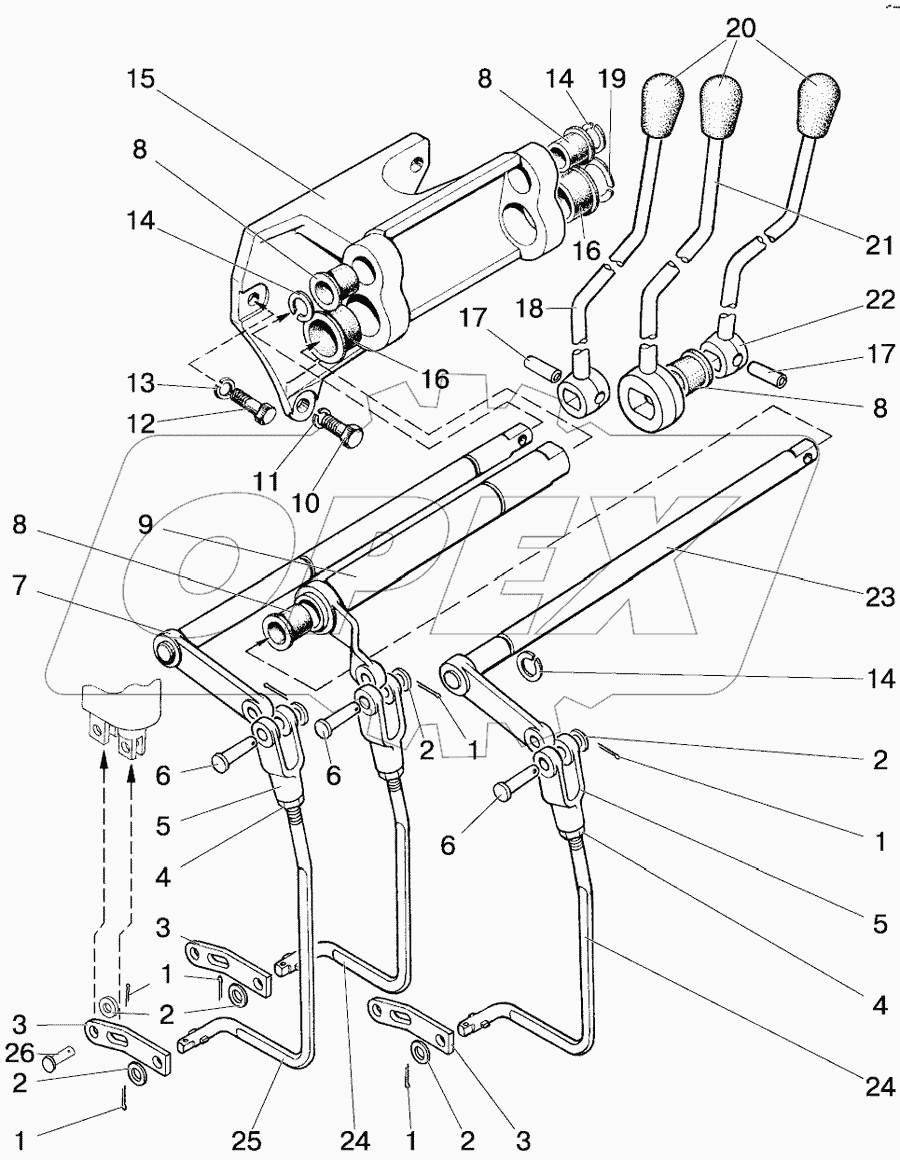 Управление гидрораспределителем (RS 213 Mita)