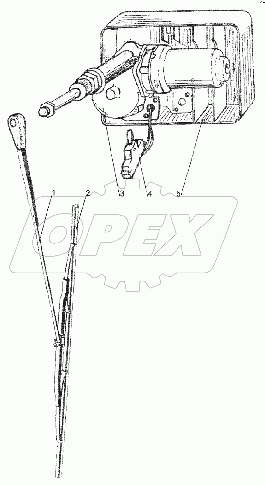 Стеклоочиститель заднего стекла