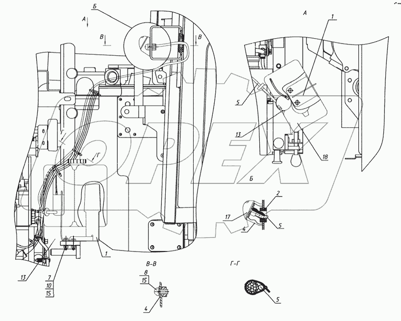 Установка стеклоомывателя