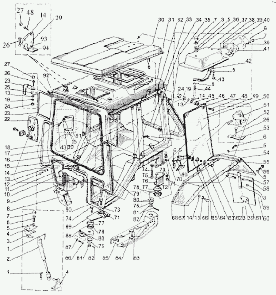 Кабина трактора
