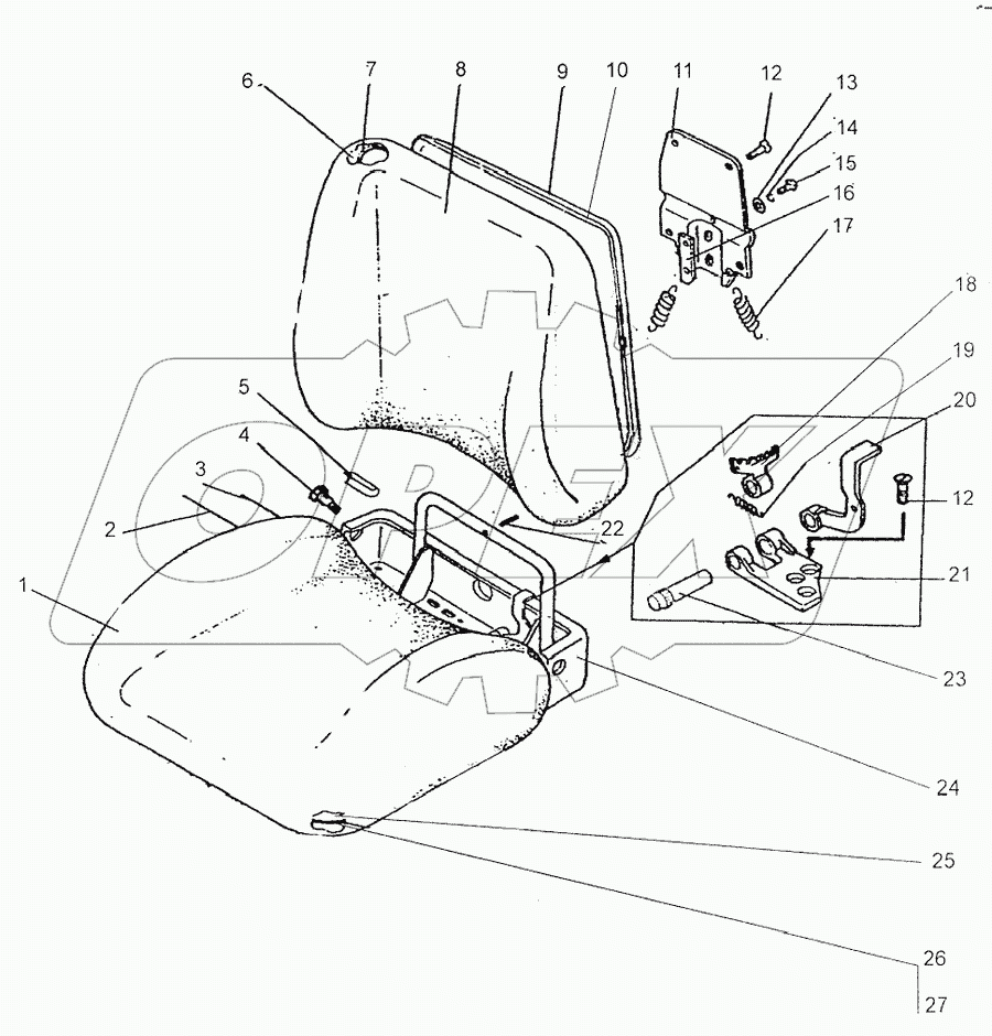 Сиденье оператора