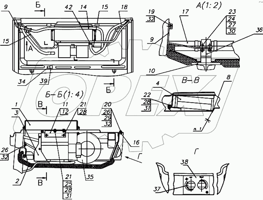 Установка отопителя-охладителя
