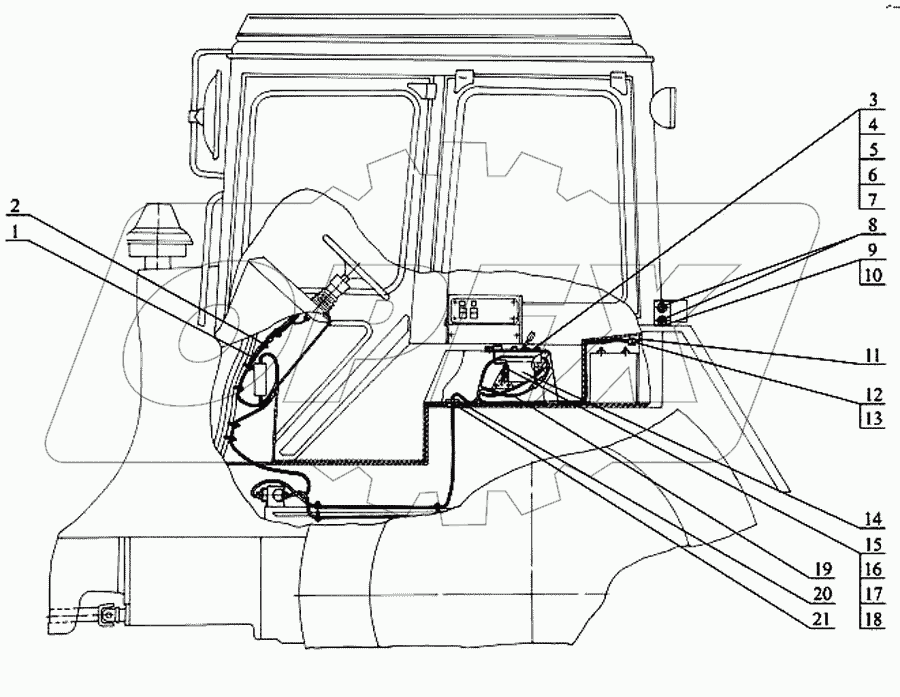 Управление задним навесным устройством