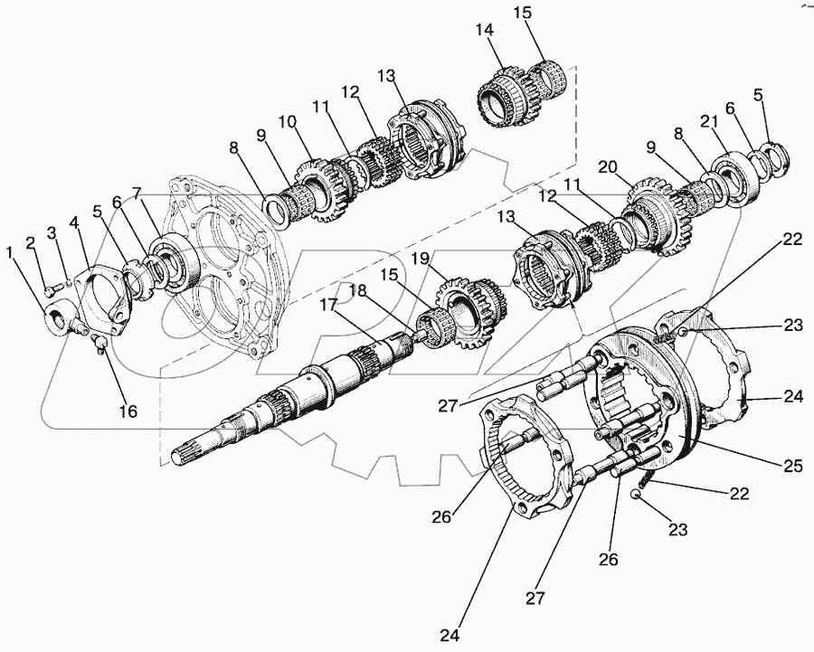 Коробка передач. Вал первичный