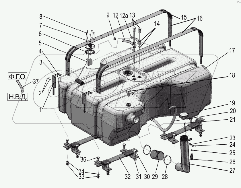 Бак топливный