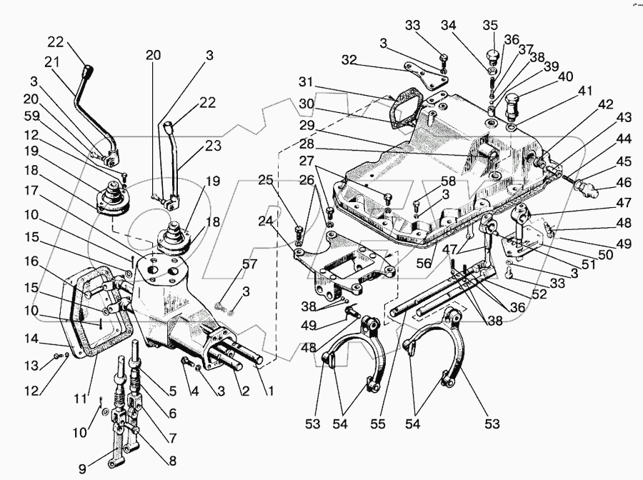 Механизм управления коробкой передач