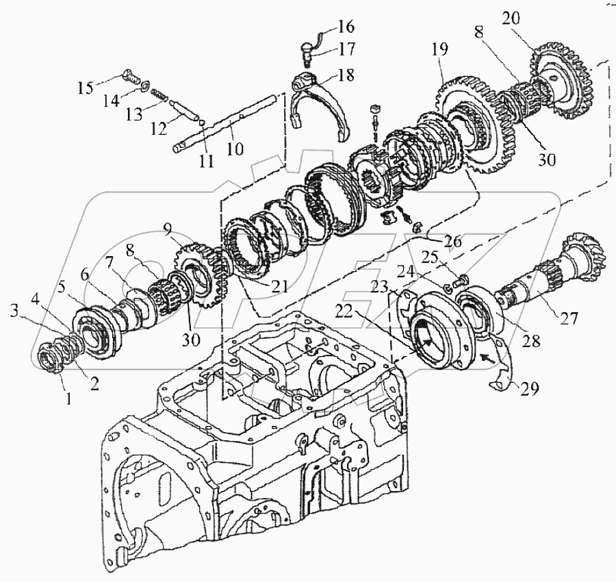 Вал вторичный