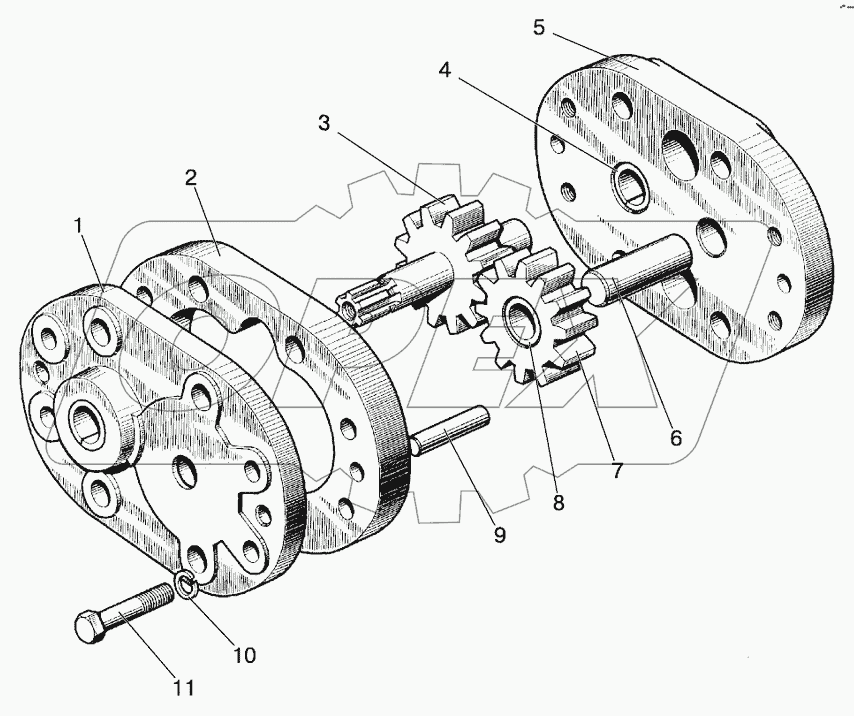 Насос масляный шестеренный