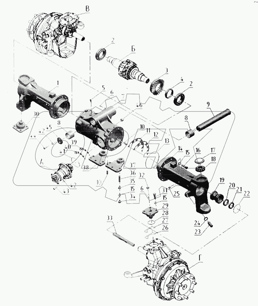Передний ведущий мост