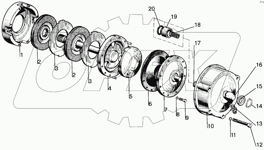 Механизм блокировки дифференциала