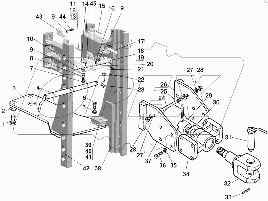 Тягово-сцепное устройство