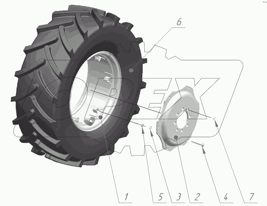 Колеса передние ведущие