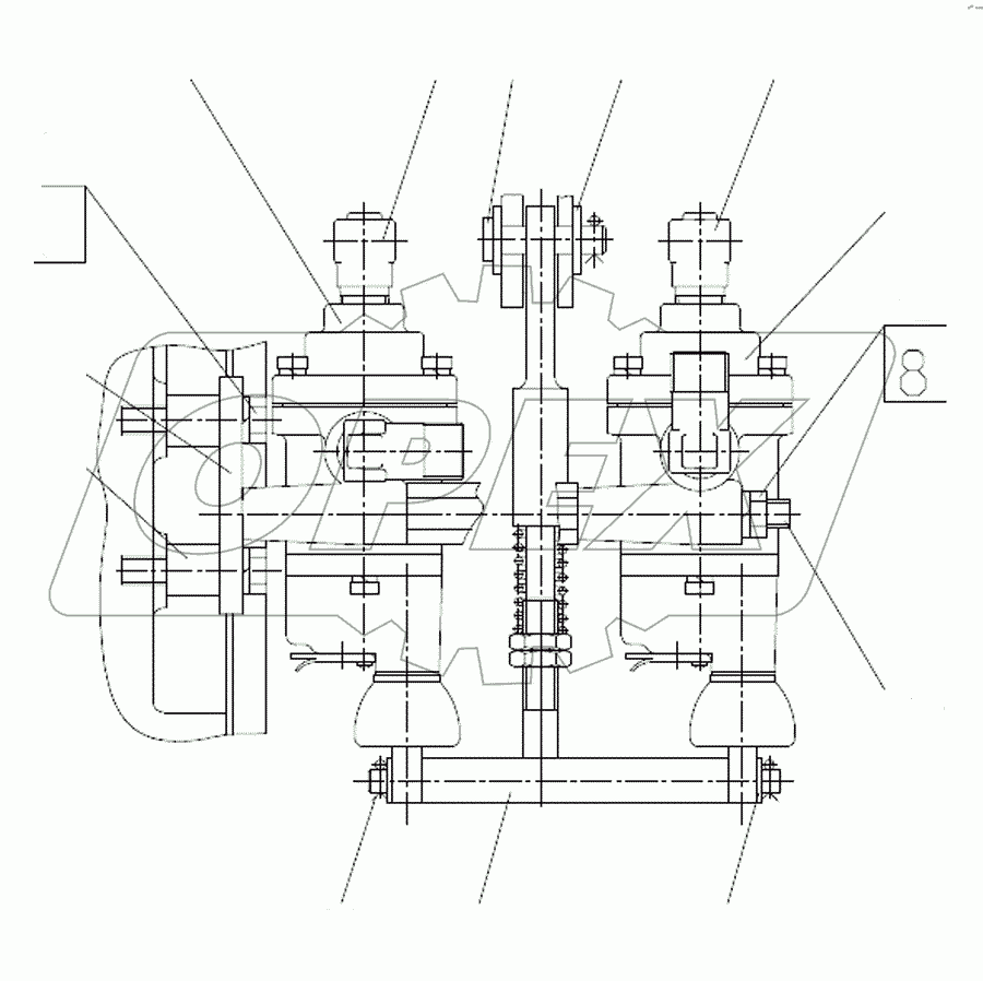 Кран тормозной