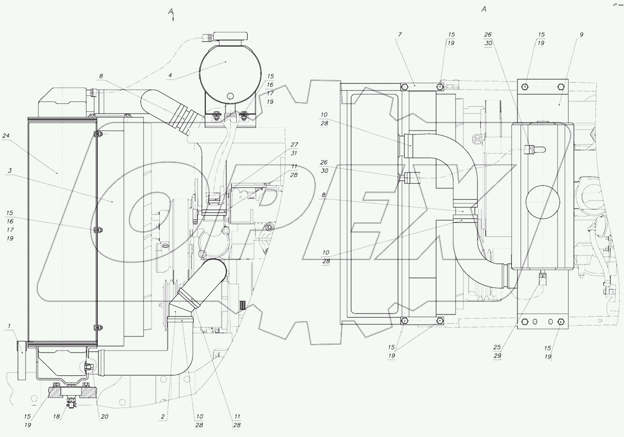 Блок охлаждения 1523Д-1301009