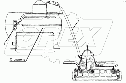 Электрооборудование отопителя