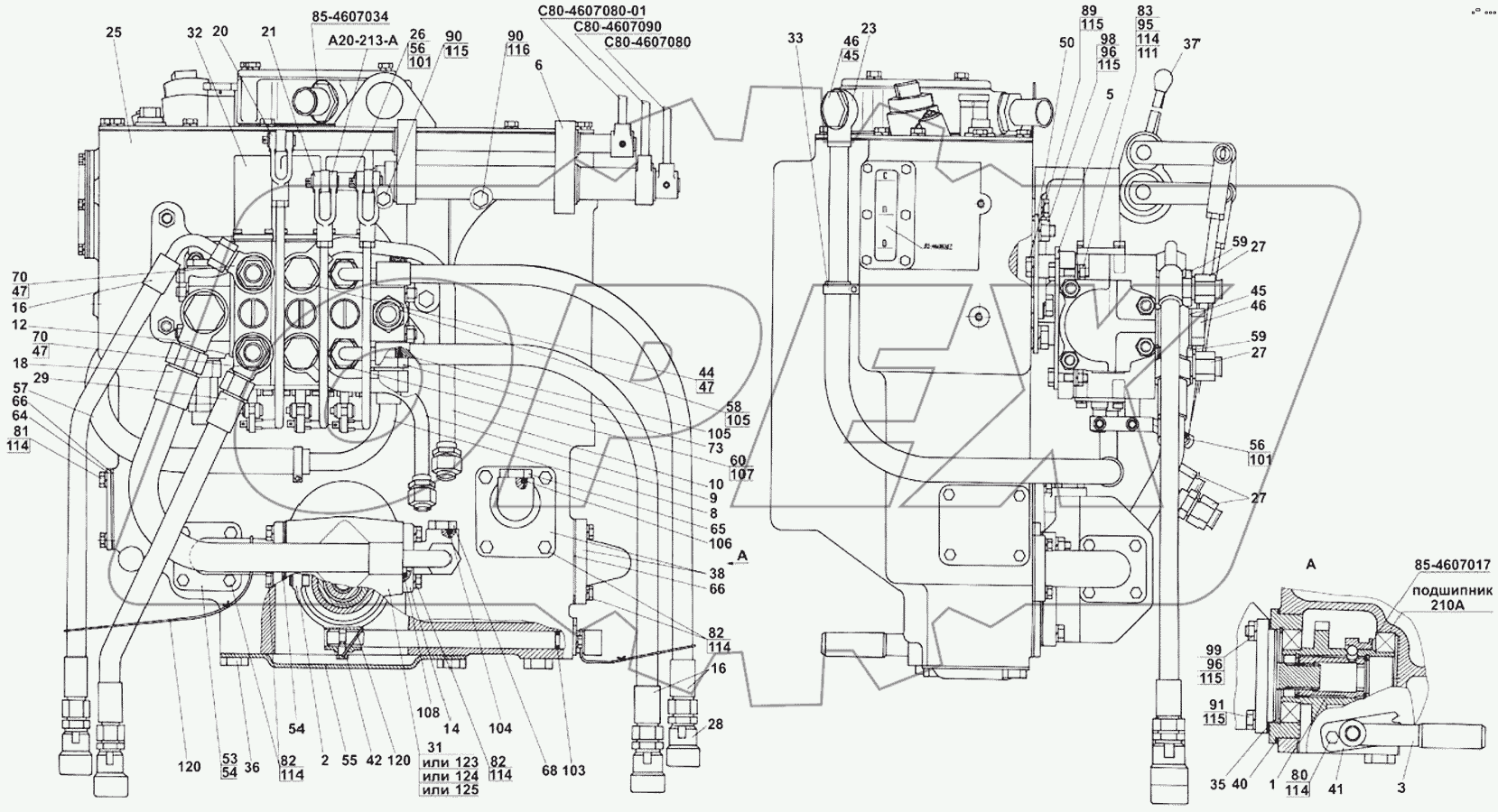 Корпус гидросистемы Р1221-4600015