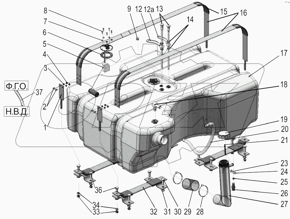 Бак топливный