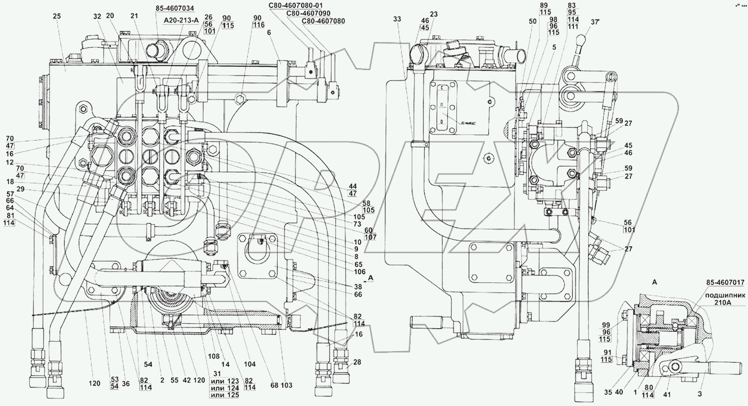 Корпус гидросистемы Р1221-4600015