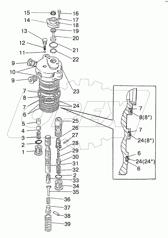 Распределитель гидроподъемника