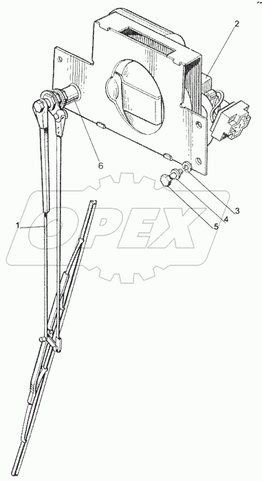 Стеклоочиститель переднего стекла