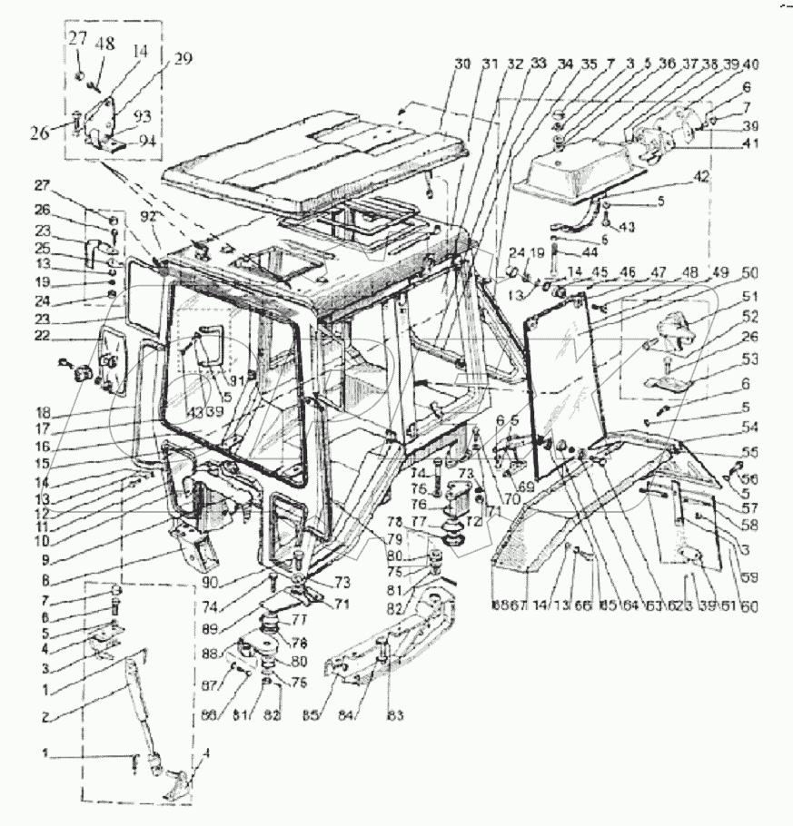 Кабина трактора