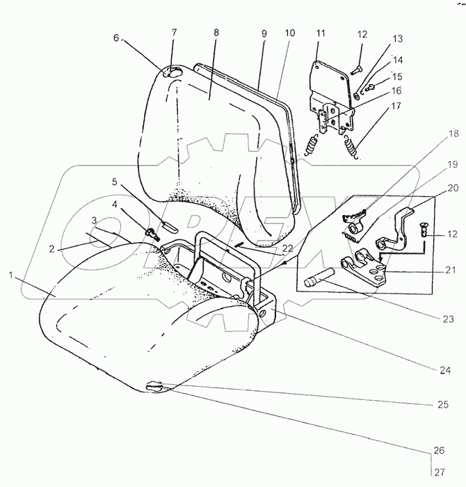Сиденье оператора