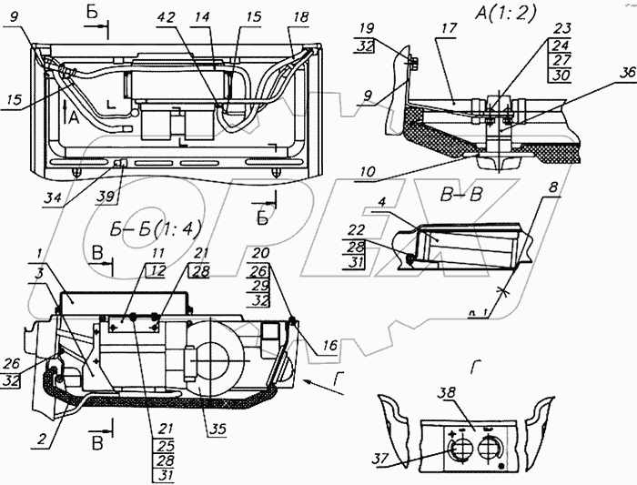 Установка отопителя-охладителя