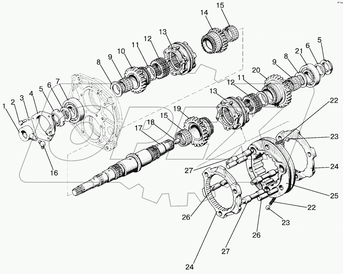 Коробка передач. Вал первичный