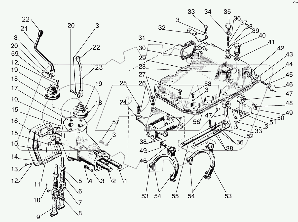 Механизм управления коробкой передач