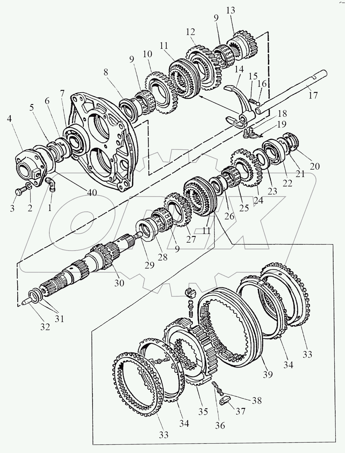 Вал первичный