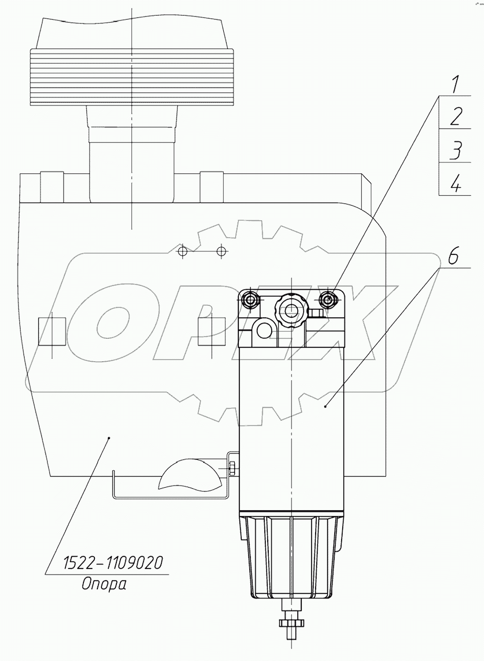 Установка топливного фильтра