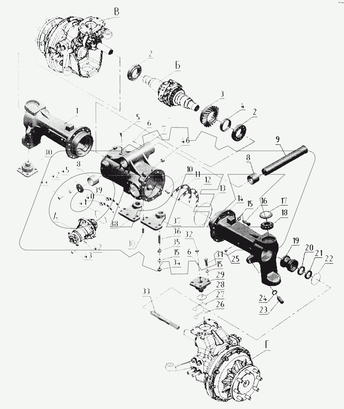 Передний ведущий мост