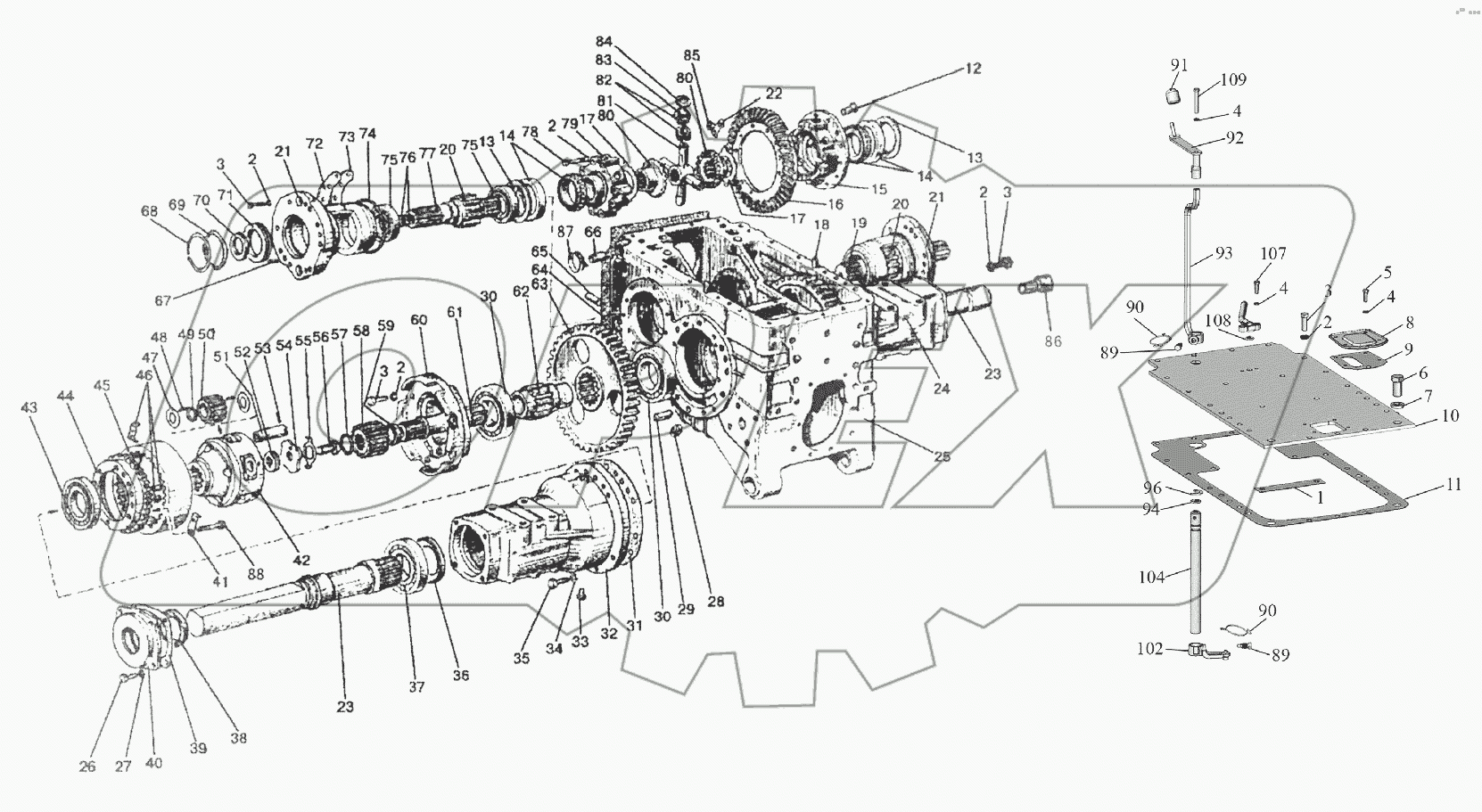 Задний мост. Дифференциал. Конечные передачи.
