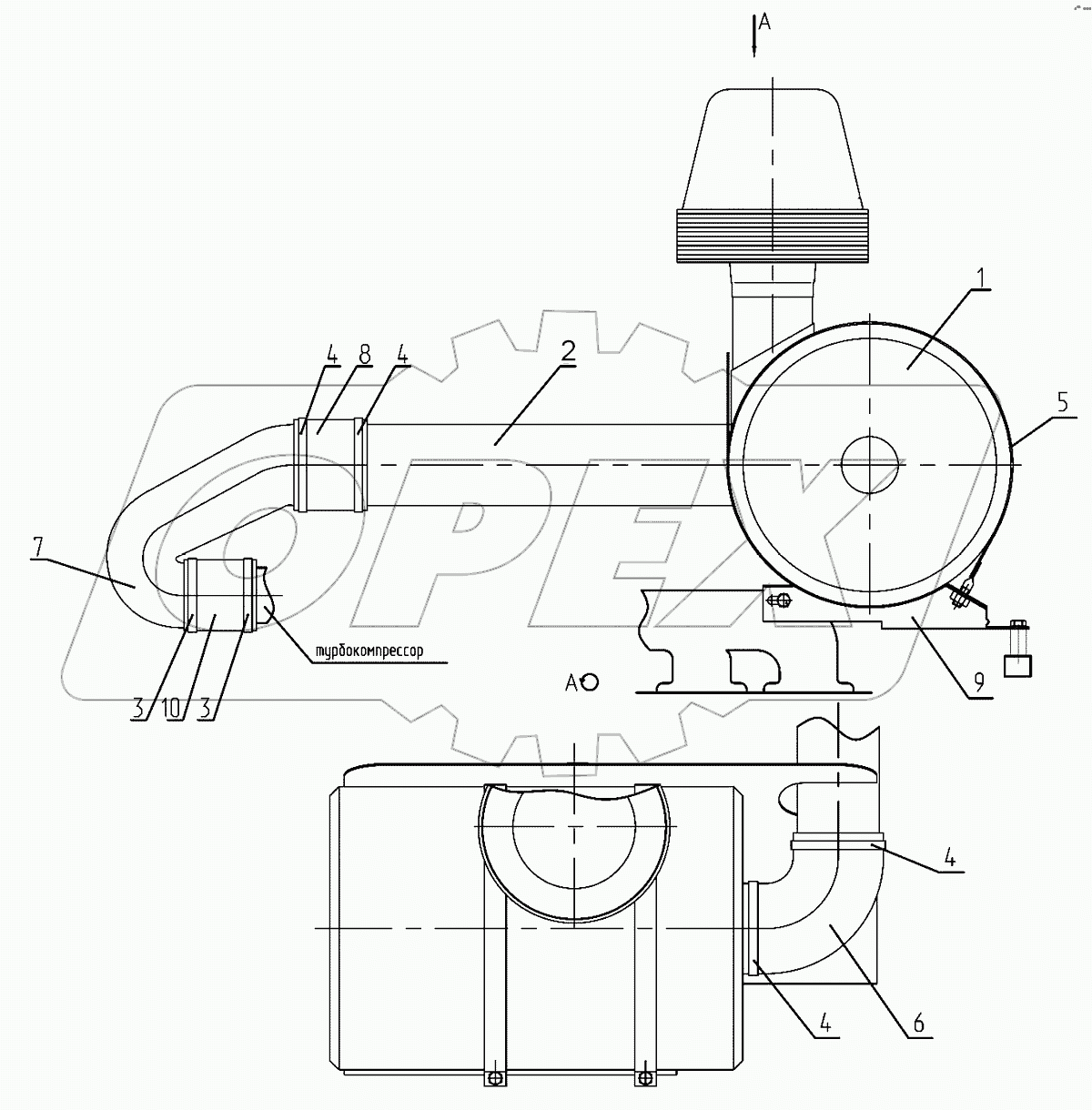 Установка воздухоочистителя