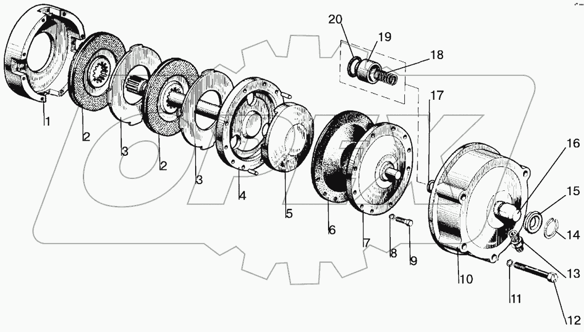 Механизм блокировки дифференциала