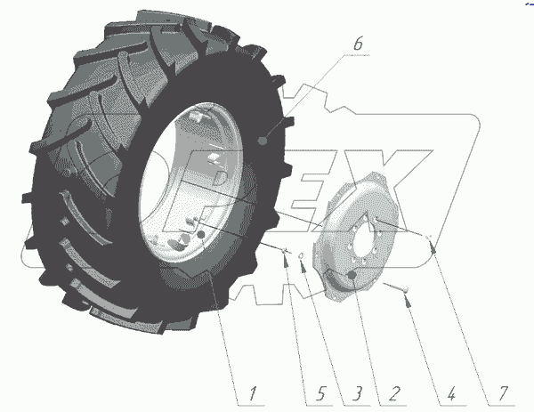 Колеса передние ведущие