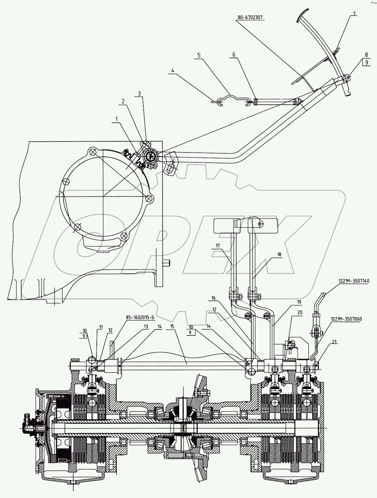 Управление «мокрыми» тормозами