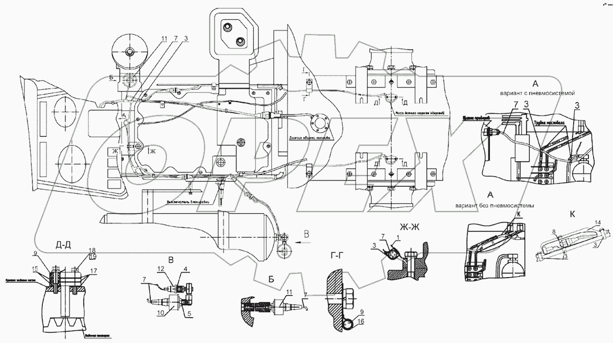 Электрооборудование по трансмиссии. Полнокомплектное исполнение.