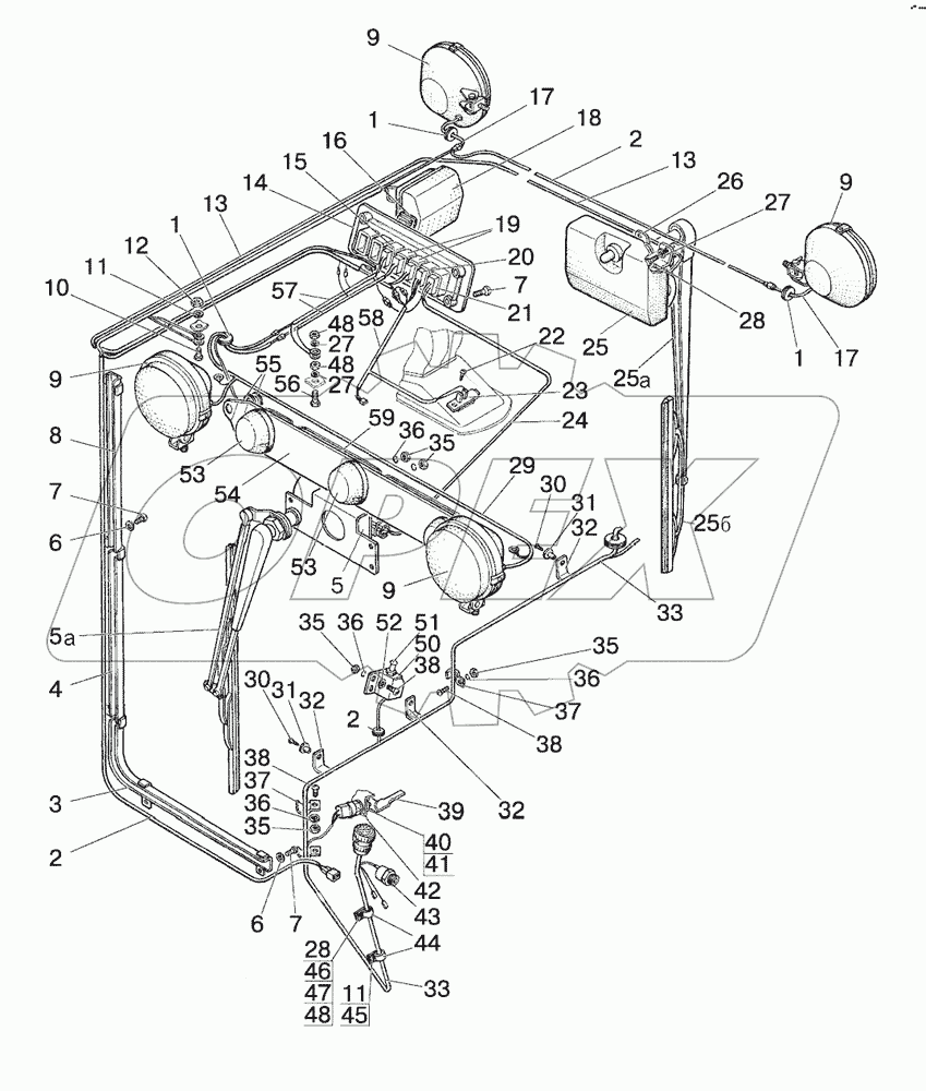 Электрооборудование кабины