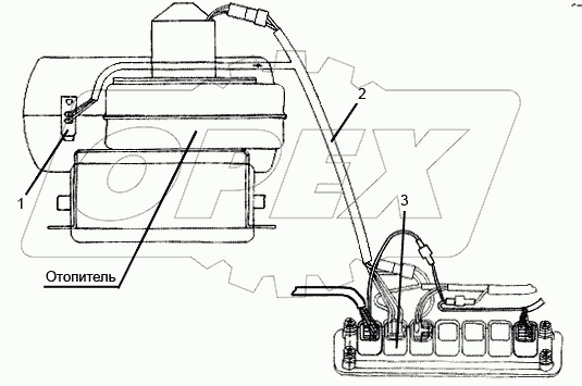Электрооборудование отопителя