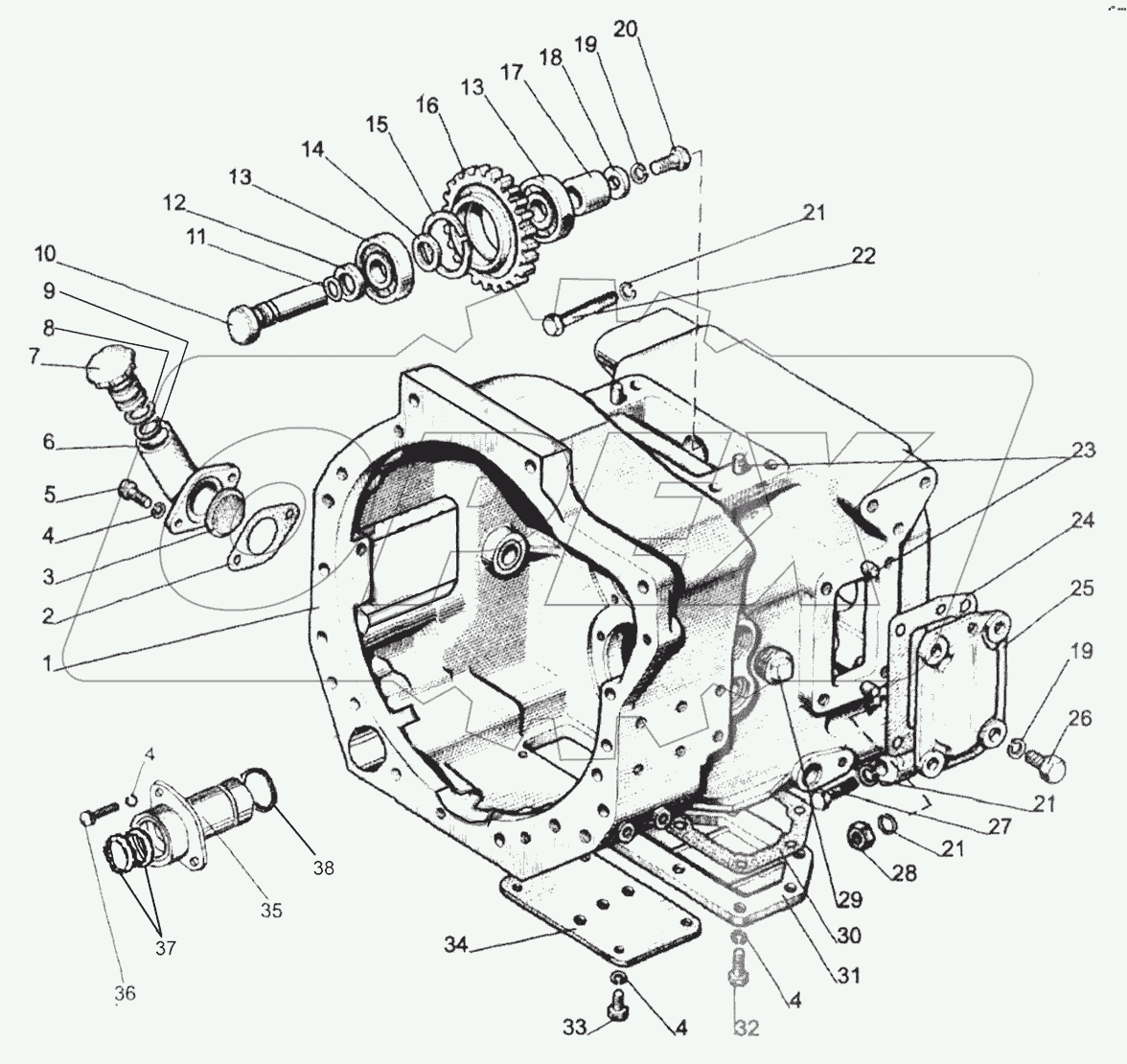 Корпус сцепления