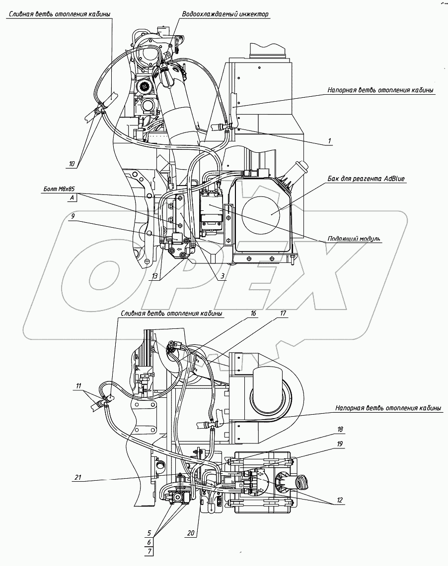 Система подогрева бака