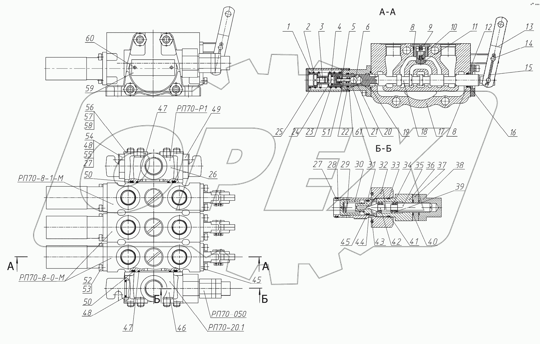 Гидросистема раздельно-агрегатная
