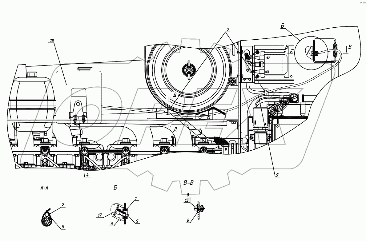 Установка стеклоомывателя